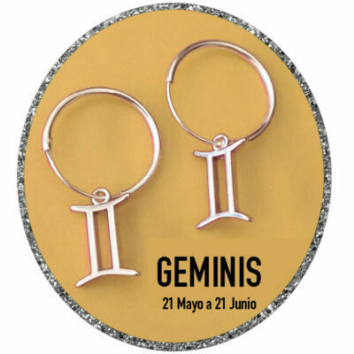 Los pendientes de aro Géminis de plata de ley están diseñados para representar la versatilidad y la capacidad de adaptación