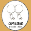 Los pendientes de aro del signo zodiaco capricornio son una joya valiosa y duradera, y es el regalo perfecto para una persona que es decidida y perseverante