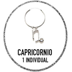 Puedes comprar 1 pendientes individual de aro con el charm del signo zodiaco capricornio de plata. Esta colección del zodiaco tienen un diámetro de 12mm