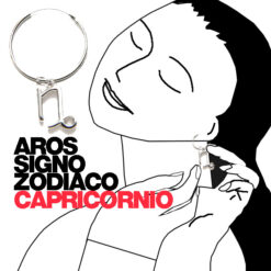 Los pendientes de aro de plata de la colección del zodiaco tienen un diámetro de 12mm Puedes comprar 1 par de pendientes de aro con el charm del signo zodiaco CAPRICORNIO de plata o 1 pendiente individual