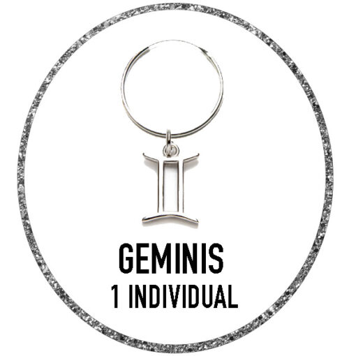 Puedes comprar 1 pendientes individual de aro con el charm del signo zodiaco GEMINIS de plata. Esta colección del zodiaco tienen un diámetro de 12mm