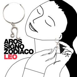 Los pendientes de aro de plata de la colección del zodiaco tienen un diámetro de 12mm Puedes comprar 1 par de pendientes de aro con el charm del signo zodiaco leo de plata o 1 pendiente individual