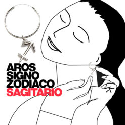 Los pendientes de aro del signo zodiaco Sagitario es el regalo perfecto para una persona que es entusiasta e idealista